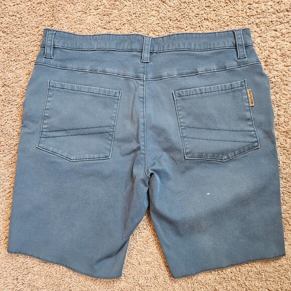 Flylow Habitat Shorts Mens L Blue Gray Chino Outdoor Casual Lightweight Hiking - Picture 6 of 10